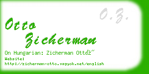 otto zicherman business card